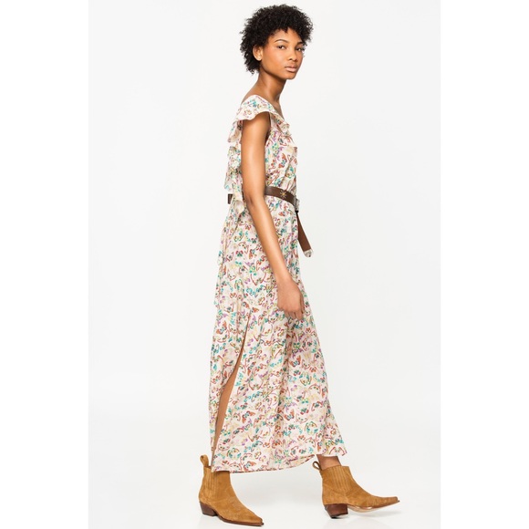 Zadig & Voltaire / Reen Butterfly-Print Maxi Dress Cream - Picture 3 of 11